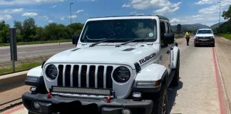 Flying Squad Recovers Stolen Jeep on N1 Highway Flying Squad Recovers Stolen Jeep on N1 Highway