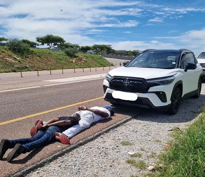 592160839_1275793624572275_1150910524638208827_n Police Arrest Two, Recover R600k Stolen Vehicle