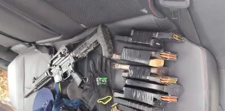 One Arrested, One at Large After Chase Involving Stolen Car and Shooting of Security Guard One Arrested, One at Large After Chase Involving Stolen Car and Shooting of Security Guard
