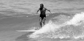 SA Water Sports “Founder” Honoured at Inaugural Surf Expo Africa John Whitmore at Glen Beach mid 1950s. Photo copyright Gordon Verhoef