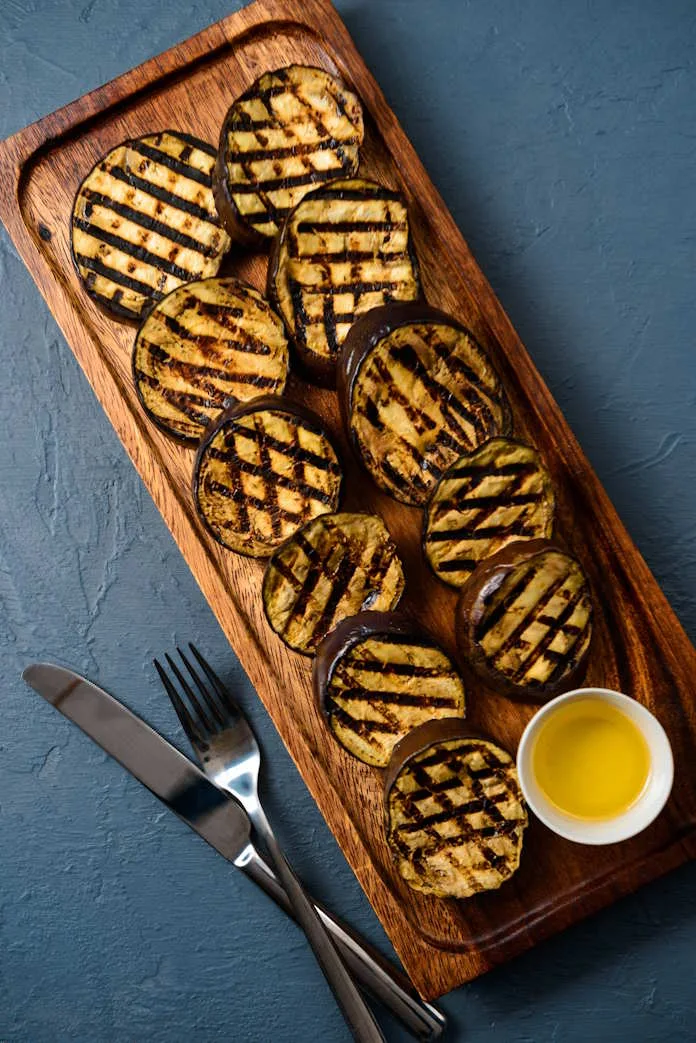 Grilled brinjal steaks