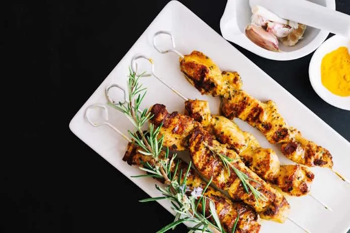 Honey & Paprika Glazed Chicken Skewers