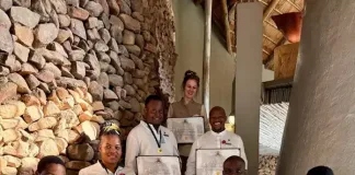 At your service: Clifftop butlers shine during SABA training