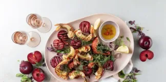 Brighten up your summer dining with stone fruit and seafood