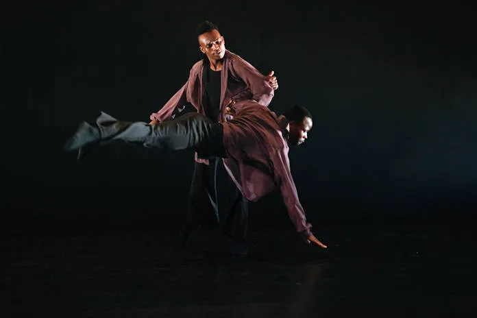 Siseko Duba and Sbonga Ndlovu in FLATFOOT's new season of work titled ENKUNDLENI  at Sneddon Theatre on 8th and 9th May 2026
