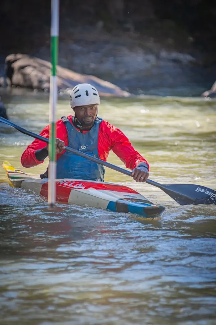 Treverton College hosts former South African Olympic paddler Cyprian Ngidi for slalom paddling course Treverton College hosts former South African Olympic paddler Cyprian Ngidi for slalom paddling course