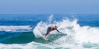 Louise Lepront (Scottburgh) in action at the 2025 event in Victoria Bay © Kody McGregor
