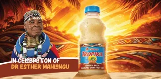 Tropika Unveils Bold New Ginger Beer Flavour in Collaboration with Dr Esther Mahlangu