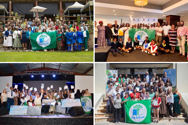 (clockwise from top) Kwa-Zulu Natal, Mpumalanga, Western Cape, Northern Cape recipients