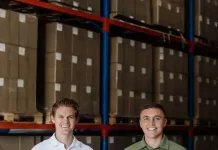 Pictured left is Declan Cherry and right Daniel Cherry of Traderbag, the Durban company that has launched sustainable paper carrier bags to the retail market.