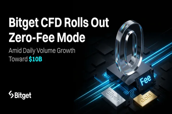 Bitget Bitget CFD Rolls Out Zero-Fee Mode Amid Daily Volume Growth Toward $10B