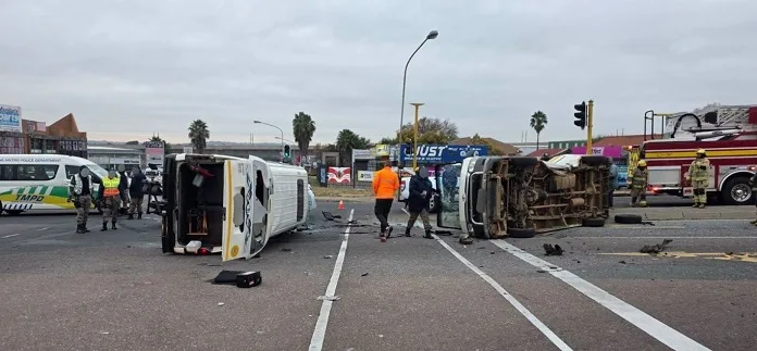 726350032_1008870591832893_6022366154888241942_n 16 Injured After Two Minibus Taxis Overturn in Centurion CBD