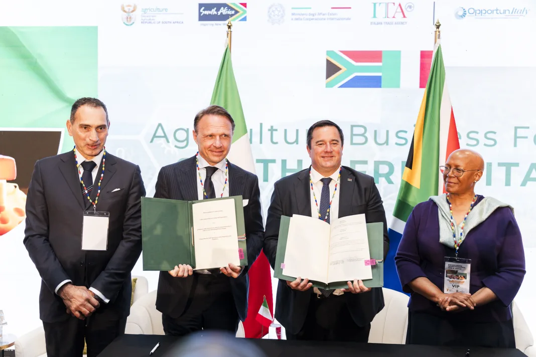 Italian Trade Agency (ICE) Co-hosts Landmark Italy-South Africa Agri-Food Business Forum and MOU Signing in Cape Town