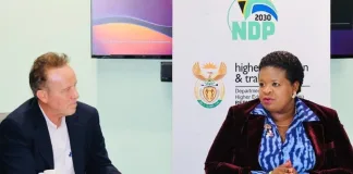 The Department of Higher Education and Training kicks off sector-wide engagements with visit to Advtech Advtech Group CEO Geoff Whyte with Deputy Minister for Higher Education Training Dr Mimmy Gondwe