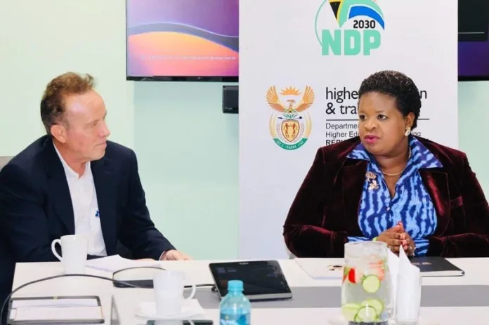 Advtech-Group-CEO-Geoff-Whyte-with-Deputy-Minister-for-Higher-Education-Training-Dr-Mimmy-Gondwe Advtech Group CEO Geoff Whyte with Deputy Minister for Higher Education Training Dr Mimmy Gondwe