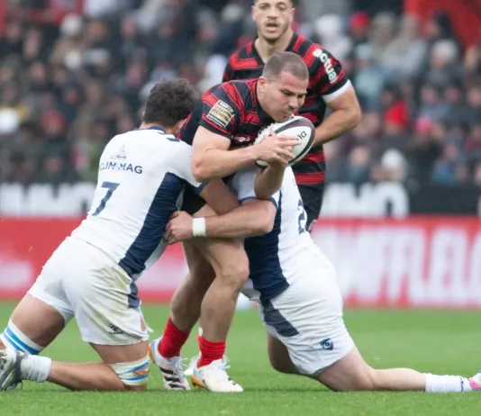 Antoine Dupont of Toulouse during the Top 14