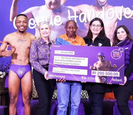 HEROES IN PURPLE SPEEDOS RAISE R1 200 000: HOLLARD DAREDEVIL RUN HANDS OVER FUNDS RAISED AND LAUNCHES 2026 CAMPAIGN Domnick Nkhatu, Senior Manager, Convenience Trading at bp Southern Africa