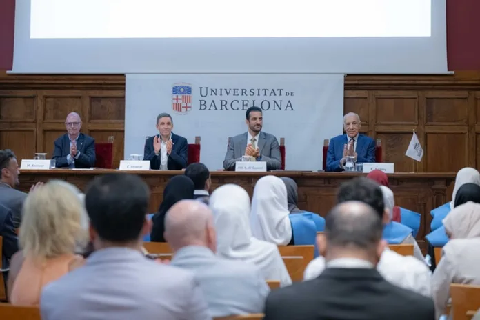 Sultan Bin Ahmed Attends Media Master's Graduation in Spain. Photo AETOSWire
