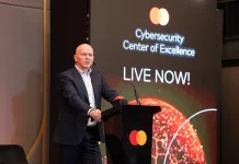 Michael Miebach, CEO Mastercard unveiling. Photo AETOSWire.
