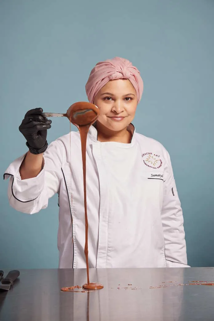 Chef Sumaiyah Sheriff is Ganache Art