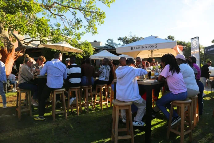 Guests enjoying the food and ambience of the Engel & Volkers Chilli Festival at Barringtons Plett