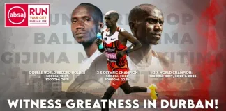 One of the greatest runners of all time: Joshua Cheptegei to headline the Absa RUN YOUR CITY DURBAN 10K
