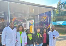 Merck Curiosity Cube, a mobile science lab housed in a shipping container designed to promote STEM education