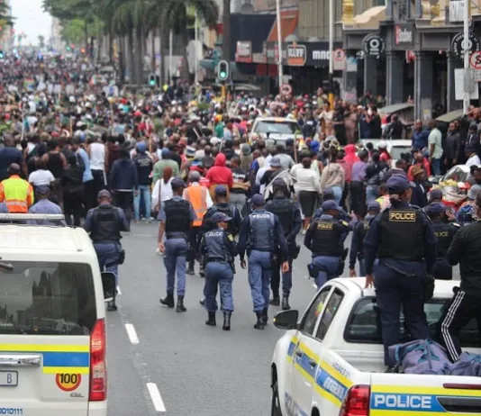 SAPS Secures Durban Peaceful Demonstration as Thousands March Through eThekwini