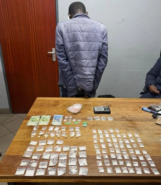 738158402_977182791806584_7343647704446626957_n Welkom Drug Arrest: 38-Year-Old Foreign National Detained After Sandania Police Raid