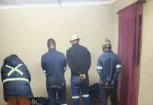 Kimberley Police Bust Stolen Copper Cable Operation: Six Suspects Arrested in Florianville Kimberley Police Bust Stolen Copper Cable Operation: Six Suspects Arrested in Florianville