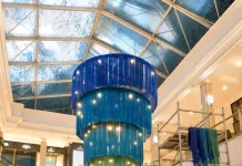 Hyde Park Corner unveils world’s largest handmade scarf chandelier at Yarn by Design Expo as Secret Scarves Shh... turns ten this Mandela Day