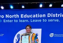 Lynette Schoor, Western Cape provincial winner in the National Teaching Awards Excellence in Primary School Leadership category
