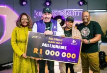 Jacaranda FM’s Newest Millionaire Shares R100,000 of Her Prize in Feel-Good Goldrush Finale Jacaranda FM and Goldrush's Make Me A Millionaire campaign. Image supplied by PR company for Jacaranda FM