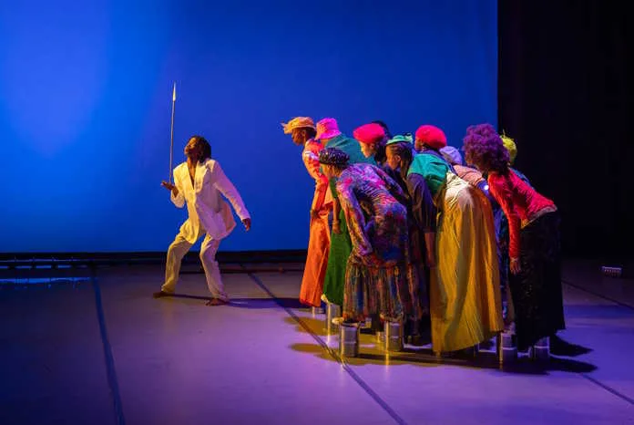 THE HERDLESS In white - Thato Molusi Group_Mamelas Artistic Movement Company