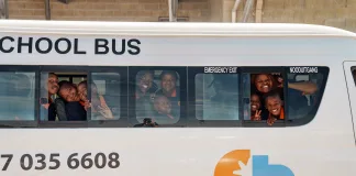 Christel House South Africa's learner transport service. Image supplied by Christel House.