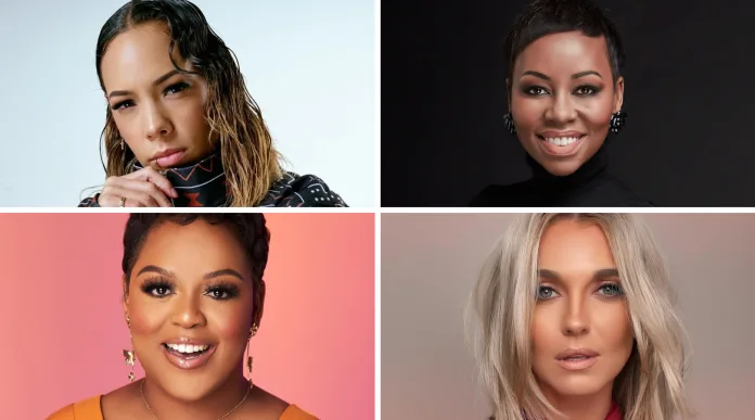 Courtnaé Paul, Elana Afrika-Bredenkamp, Carol Ofori and Leandie du Randt. Image supplied by PR company.