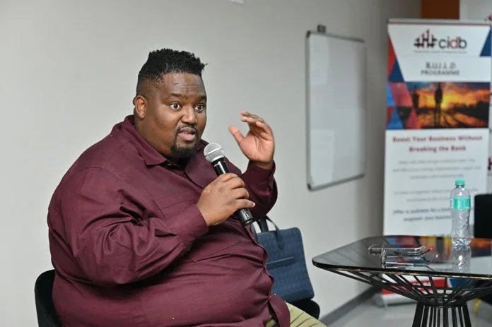 CEO of the cidb, Mr Bongani Dladla. Image supplied by PR company for Construction Industry Development Board (cidb).