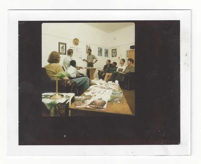 Simon Nkoli, Township Aids Project activist, in a workshop
