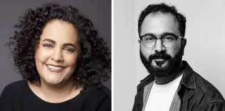 EAVE Experts: Top Tamara Dawit (Gobez Media – Canada & Ethiopia) (Left) , Amil Shivji (Kijiweni Productions – Tanzania) (Right) Bottom: May Odeh (Odeh Films – Palestine & Germany) (Left) and Linda Mutawi (Fikra – Sweden) (Right)