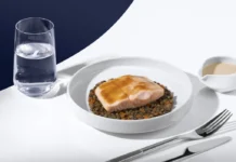 Viannay Business Dish Air France. Image supplied by PR company.
