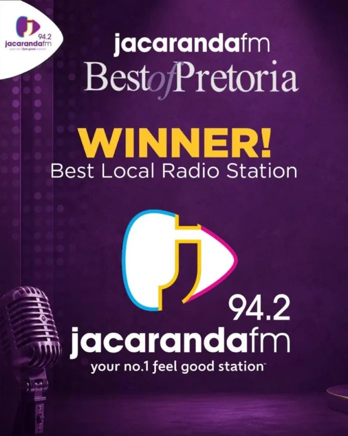 Jacaranda FM and Martin Bester Claim Top Honours at 2026 Best of Pretoria Readers’ Choice Awards Jacaranda FM and Martin Bester Claim Top Honours at 2026 Best of Pretoria Readers’ Choice Awards