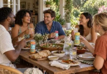 When “come over for a drink” turns into dinner. Image supplied by PR company.