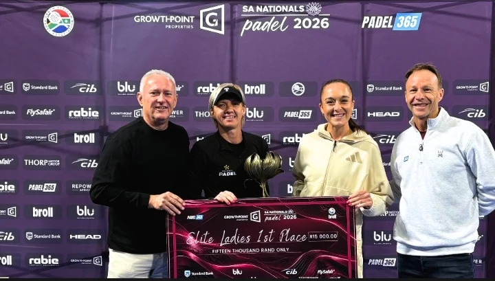 South Africa’s First National Padel  Championship Crowns its Open Division Champions. Image supplied by PR company.